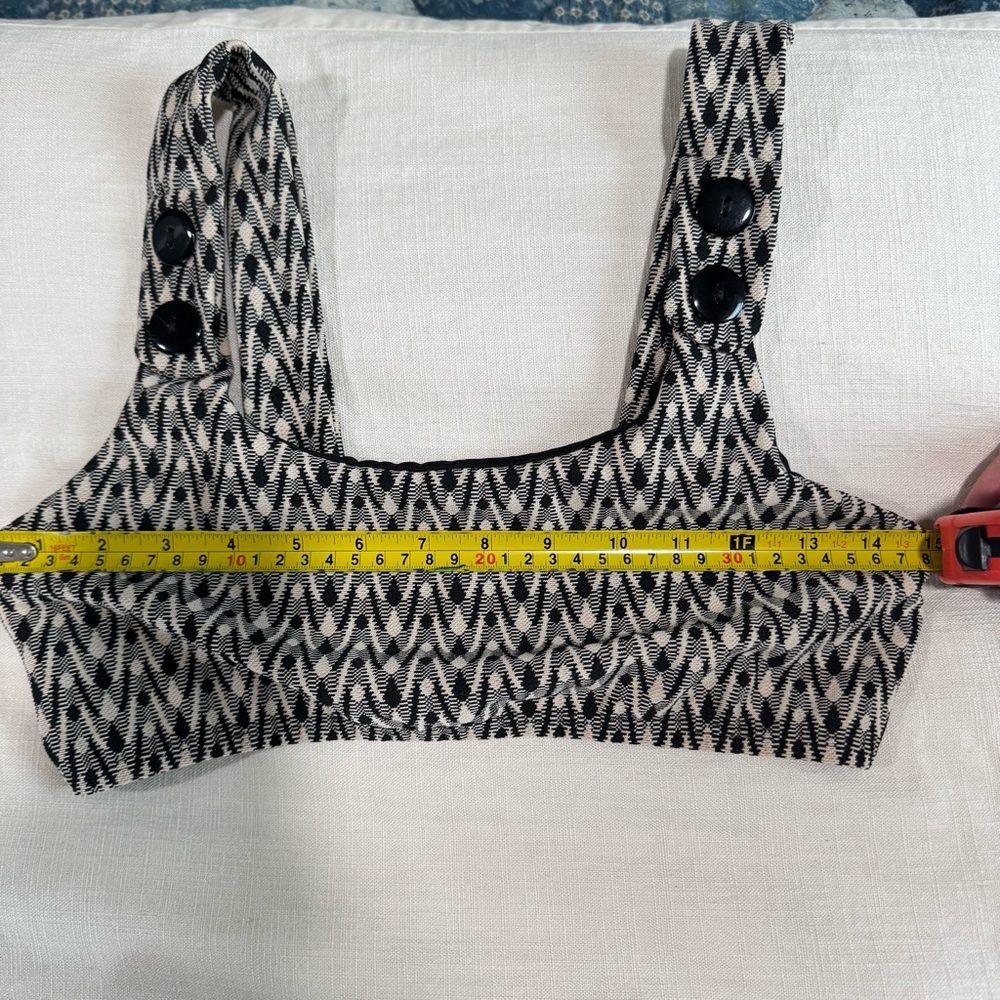 Seea Georgia Bikini Set Top Medium & High Waisted Bottoms Small in Aries Print - Picture 12 of 16